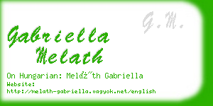 gabriella melath business card